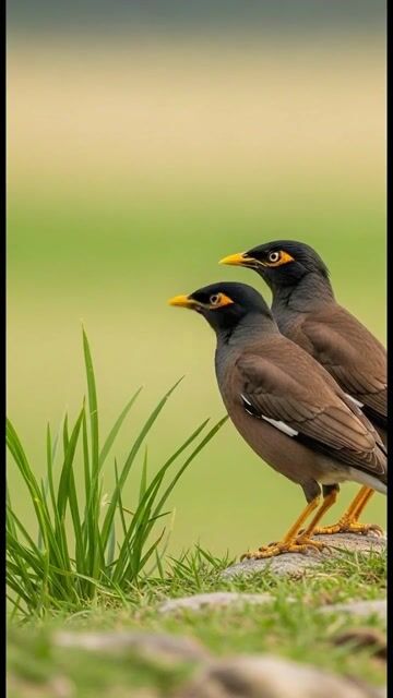 The shalik is a very familiar and beloved bird. Its body is usually brown or dark-brown in color and the head and neck are dark black. A yellow tint c
