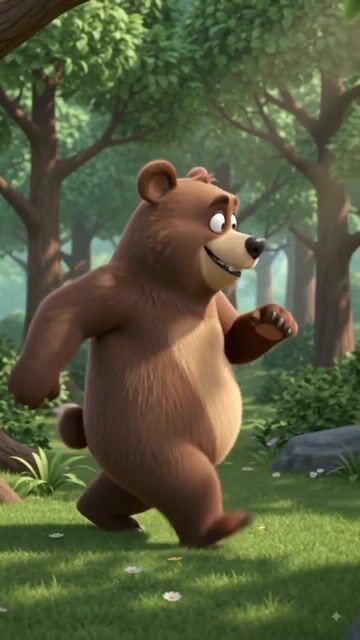 When the Bear's Honey Hunt Goes Wrong! 🐻🍯🍂 #shorts #FunnyBear #HoneyLover #CartoonComedy #AnimationShorts #ViralShorts