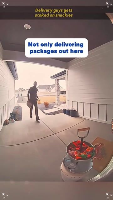 Not every delivery moment has to be serious.