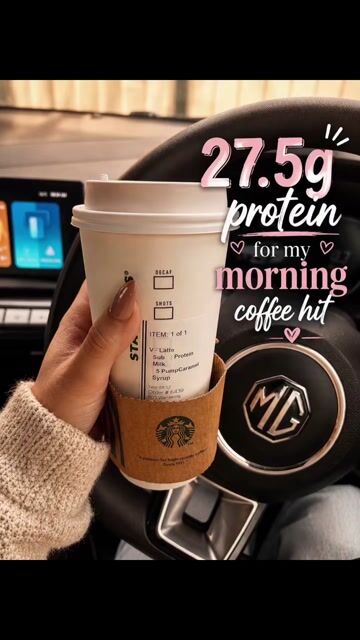 ☕️ Morning routine = sorted. 🤎

I’ve finally found the perfect combo… coffee + protein. 🙌🏻

My go-to lately has been a protein latte, and I’m hones