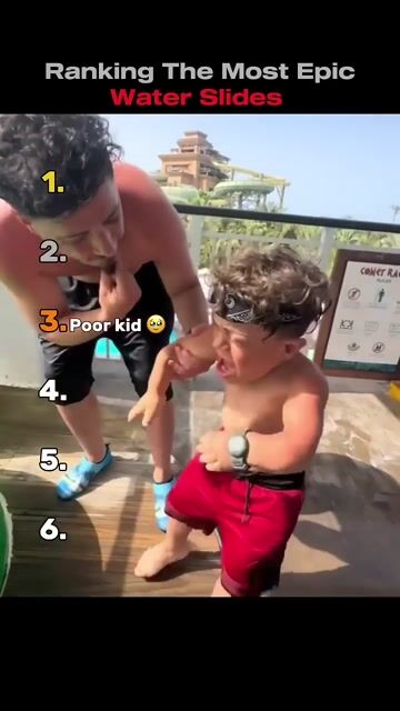 Funny moments water slides #fyp #viral #foryou #funny