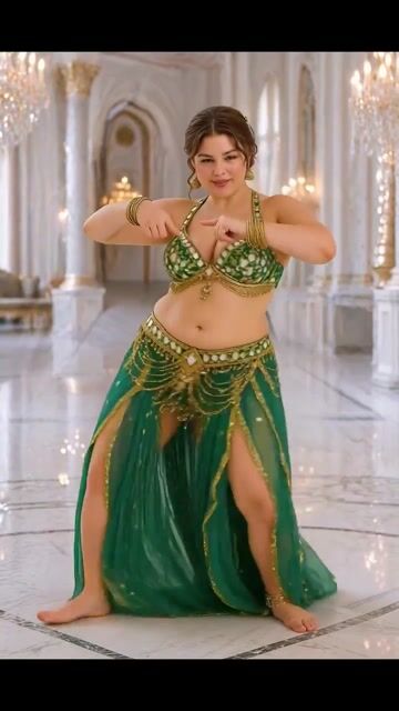 A woman's extraordinarily beautiful dance