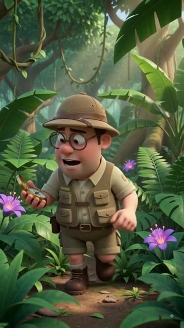 When the Jungle Explorer Finds a Sneaky Surprise! 🧭🐒✨ #shorts #JungleAdventure #FunnyExplorer #CartoonComedy #AnimationShorts #viralshorts