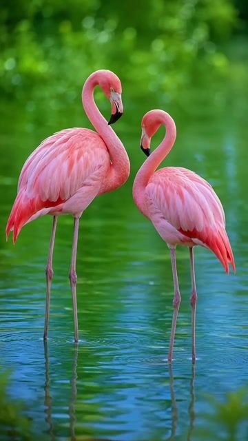 When Nature Creates Perfect Harmony_ 🦩_._.__wildlife _nature _flamingo _birdphotography _animallovers #pets #birds #animallovers #wildlife #fyp #fory