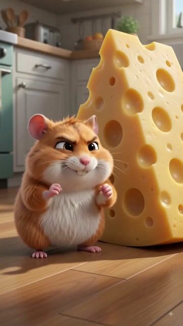 When the Hamster Lifts Way Too Much Cheese! 🐹🧀💥 #shorts #FunnyHamster #CheeseLover #CartoonComedy #AnimationShorts #ViralShorts